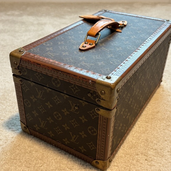 LOUIS VUITTON BOITE TRAIN CASE PHARMACY VANITY MAKE UP MIRROR LOCK AND KEY TRUNK - Picture 13 of 15
